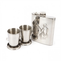 Фляга для алкоголя и 2 стаканчика A152 Hip Flask