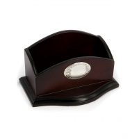 Настільна візитниця з дерева зі вставкою з посрібленням ELIT DSB8082-1 Albero Ode