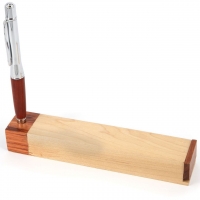 Металлическая шариковая ручка с деревянной вставкой в футляре 12-51 Albero Ode Металлическая шариковая ручка с деревянной вставкой в футляре 12-51 Albero Ode