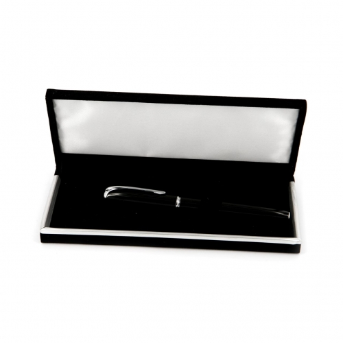 Подарочная ручка капиллярная черная/серебр К-33 