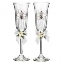 Бокалы на 25 лет свадьбы подарочные 2 шт 16501 Valenti