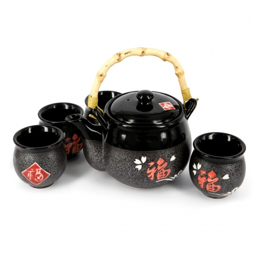 Набор чайный (чайник, 4 чашки) керамика А049 