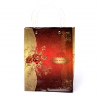 Пакет подарочный пластик  А100 (красный) 