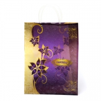 Пакет подарочный пластик  А100 (фиолетовый) 