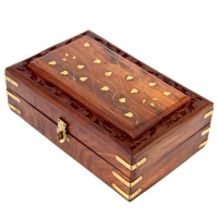 Різьблена дерев'яна шкатулка велика WD.264-1 Albero Ode