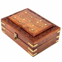 Резная деревянная шкатулка ручной работы средняя WD.264-2 Albero Ode