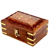 Різьблена дерев'яна шкатулка для прикрас маленька WD.264-3 Albero Ode