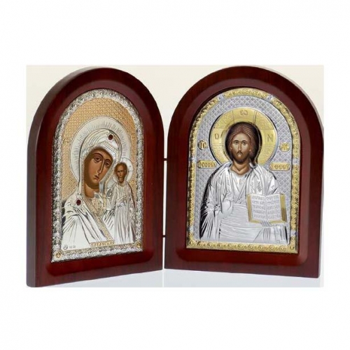 Ікона складень Богоматір Казанська і Ісус Христос MA/E1356-25X Prince Silvero