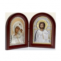 Икона складень Иерусалимская Богородица и Иисус Христос MA/E1356-27X Prince Silvero
