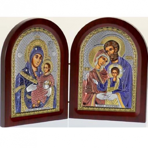 Икона складень Богородица Вифлеемская и Святое Семейство MA/E1356-31XС Prince Silvero