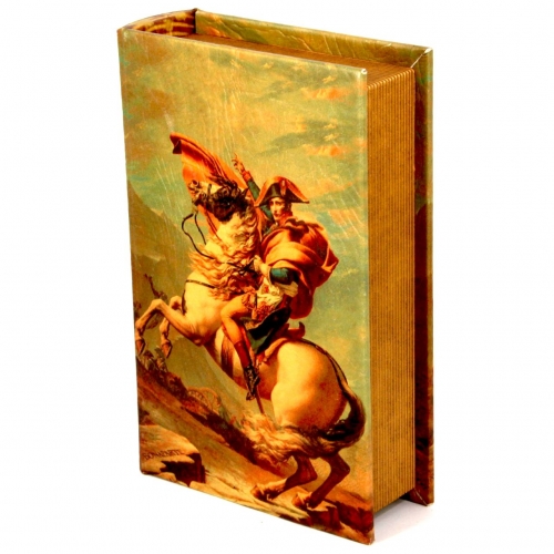 Шкатулка книга большая Наполеон на лошади C-1001B Decos