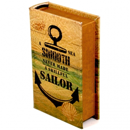Шкатулка книга большая Sailor KSH-PU1716B Decos
