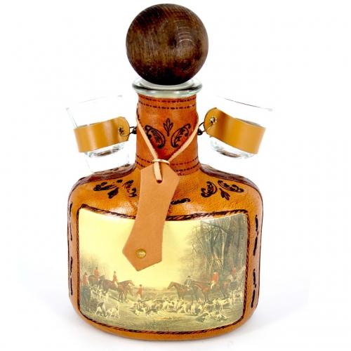 Бутылка мини-бар штоф с рюмками Охота FI-907 Artistica Artigiana