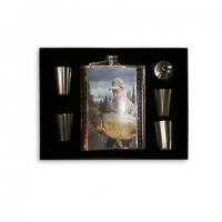 Фляга для алкоголя рыбацкая Карп T-009 