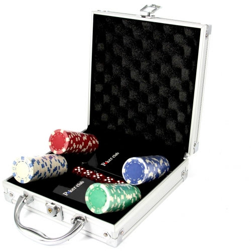 Покерный набор на 100 фишек c пластиковыми картами Pocker Club Lucky Gamer
