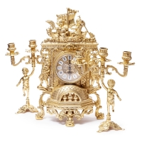 Каминные часы Barka и 2 канделябра Bambino 82.101-80.326 Alberti Livio