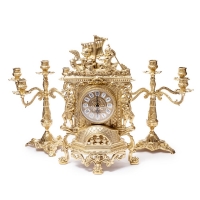 Каминные часы Barka и 2 канделябра на 5 свечей 82.101-80.328 Alberti Livio