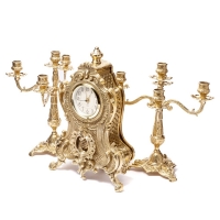 Каминные часы и 2 канделябра на 5 свечей 02-80.328 Alberti Livio