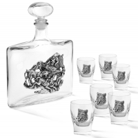 Рюмки для водки 6 шт и штоф Кабан Chinelli 2220700