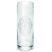 Ваза для цветов с серебристым декором 30 см Chinelli 2119000