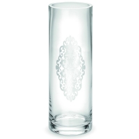 Ваза для цветов с серебристым декором 38 см Chinelli 2118800