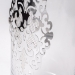 Ваза для квітів з сріблястим декором 38 см Chinelli