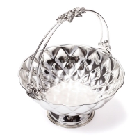 Фруктовница круглая с ручкой Диаметр 24 см Chinelli 26756