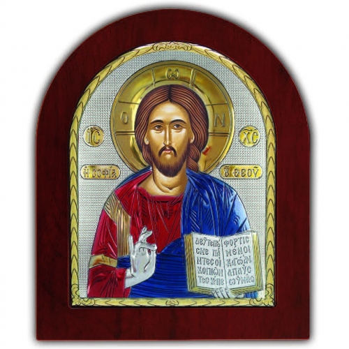 Ікона Ісуса Христа Спасителя EK4-001XAG Silver Axion