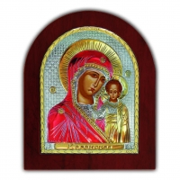 Икона Казанская Богородица EK3-004XAG Silver Axion