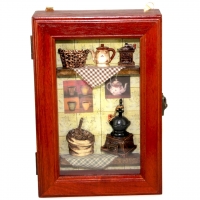 Ключница для дома настенная Кофемолка 58301C Decos