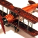 Модель самолета биплана деревянная N2 