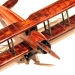 Модель самолета биплана деревянная N2 