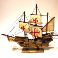 Модель корабля парусник Колумба из дерева 50см SANTA MARIA 1492 
