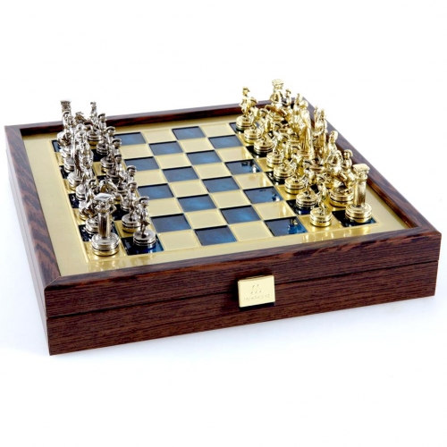 Шахматы Греко Римский период в деревянном кейсе SK3BLU Manopoulos