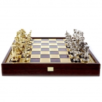 Шахи Греко Римський період в дерев'яному кейсі SK11RED Manopoulos