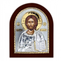 Икона Иисус Христос EP3-001XAG/P Silver Axion