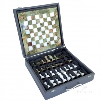 Шахматы из оникса в подарочном футляре 1004 Italfama