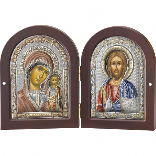 Икона Диптих Казанской Богоматери и Иисуса Христа 85202 4LCOL Valenti