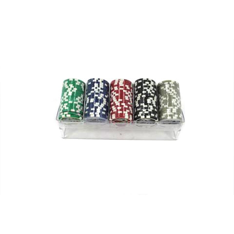 Набор фишек для покера 100 шт с номиналом W-100 