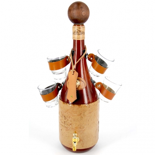 Міні-бар пляшка з чарками для алкоголю 670-VA Artistica Artigiana