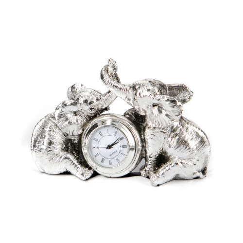 Красиві настільний годинник статуетки слоники PL0407X-5 Argenti Classic