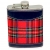 Фляга для виски и бурбона Красная  клетка 8 унций A144-8B Hip Flask