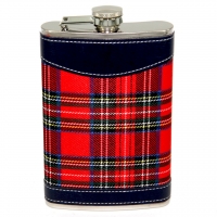 Фляга для віскі і бурбона Червона клітка 10 унцій A144-10C Hip Flask