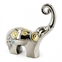 Статуэтка слон серебристый 26 см HYS127 Claude Brize