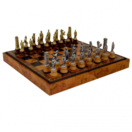 Шахматы эксклюзивные подарочные Римляне и Варвары 178MW 222MAP Italfama