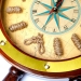 Настенные часы с морской тематикой в виде штурвала 014-800 Two Captains