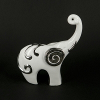 Статуэтка слон белая HY21226-2 Claude Brize