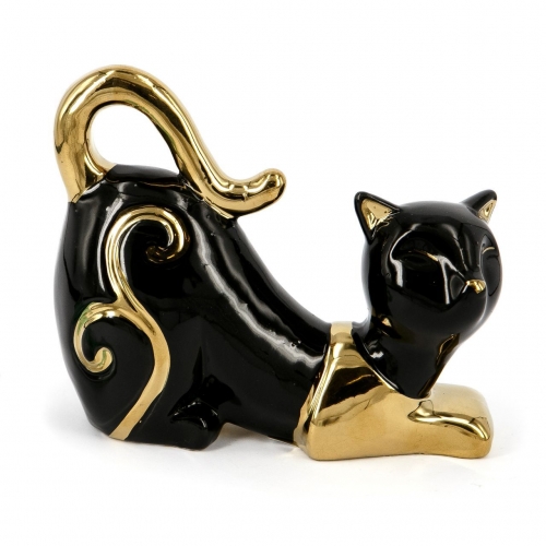 Статуетка чорна кішка 15 см HY21248-2bg Claude Brize