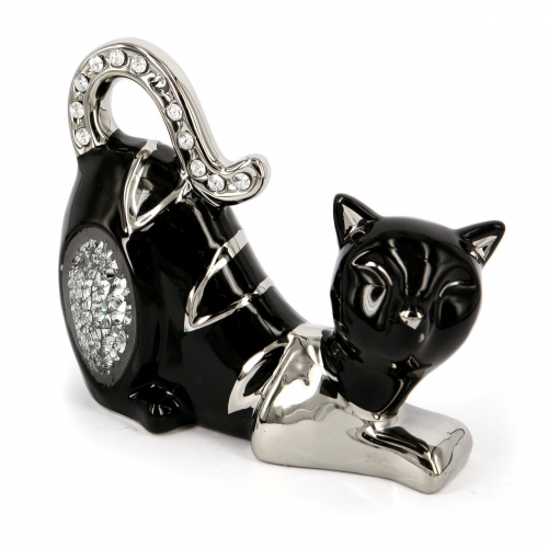 Статуэтка кошка черная со стразами HY21248-2bs Claude Brize