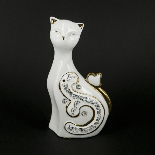 Статуетка кішки з порцеляни HY21267-2AJ Claude Brize